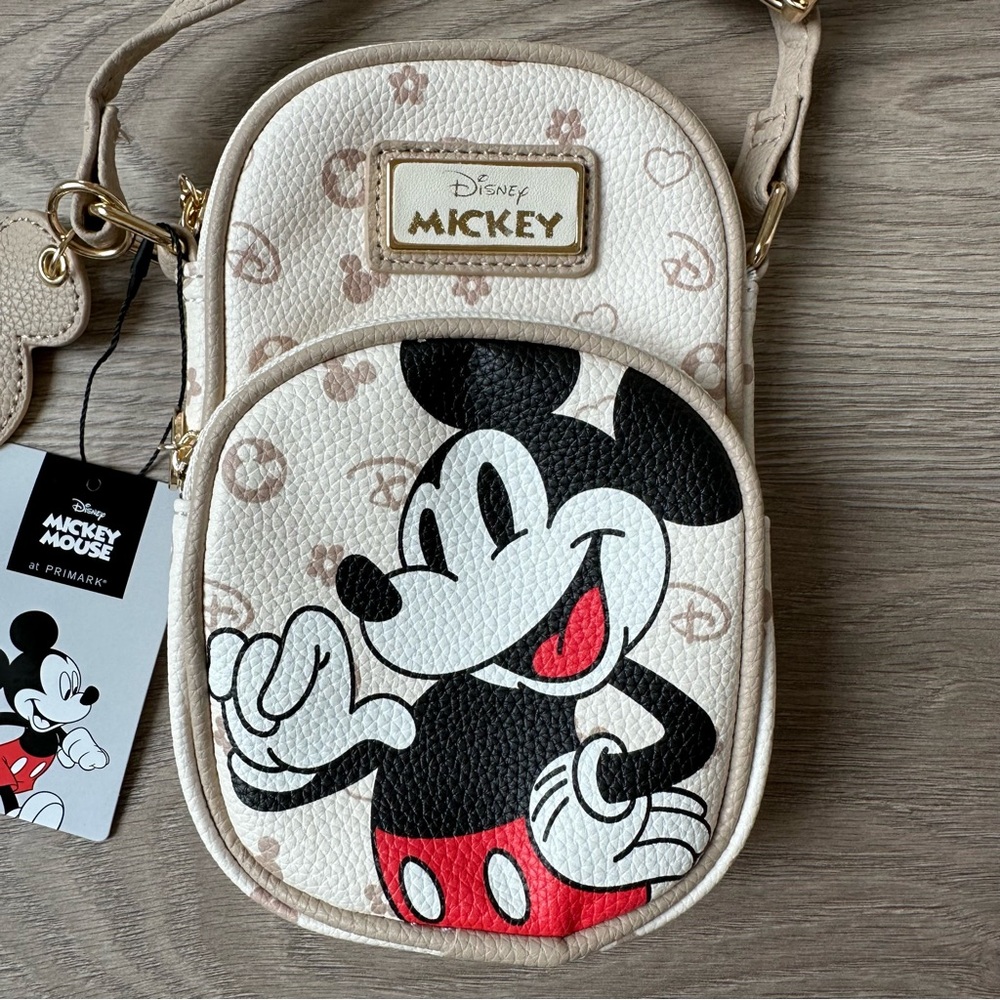 🆕 Primark Disney Mickey Mouse Crossbody Phone Holder Bag - Picture 4 of 10